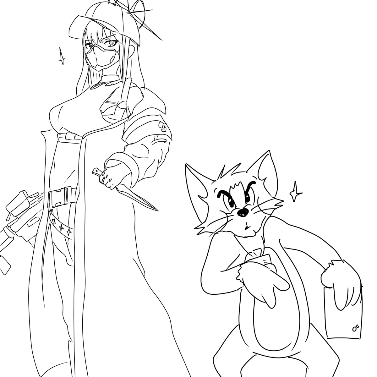 Сэнсэи Том и Джерри в Синем архиве